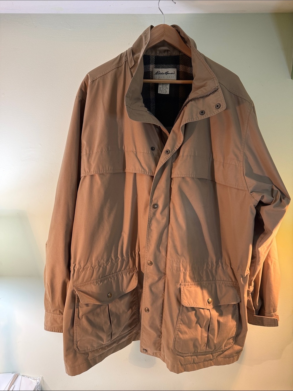 Eddie Bauer Men's Light Brown Field Jacket